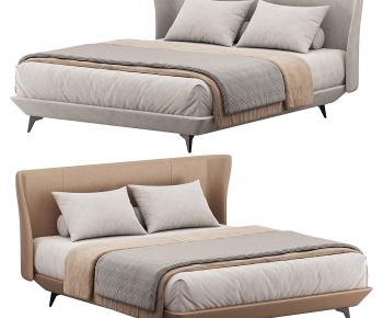 Modern Double Bed-ID:393220901