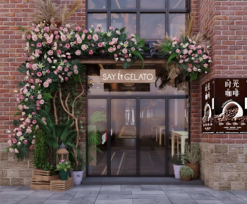 Retro Style Facade Element-ID:949824091