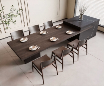 Wabi-sabi Style Dining Table And Chairs-ID:576128967