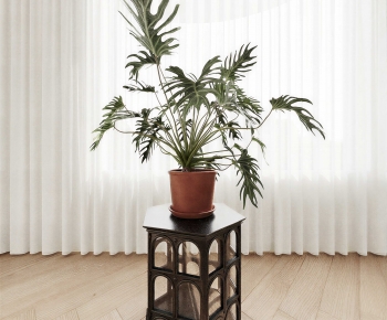 Modern Potted Green Plant-ID:671994925