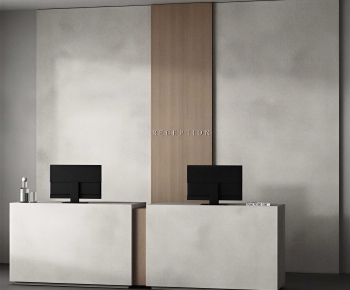 Modern Reception Desk-ID:135544069