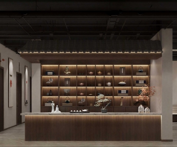 New Chinese Style Teahouse Tea House-ID:679728034