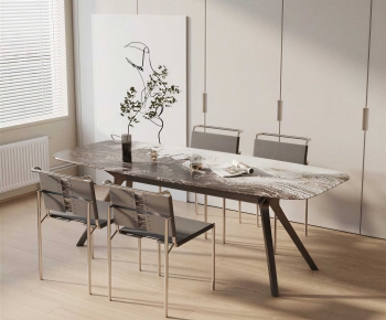 Modern Dining Table And Chairs-ID:689994108