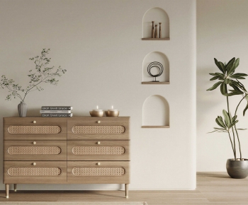 Wabi-sabi Style Entrance Cabinet-ID:887882958