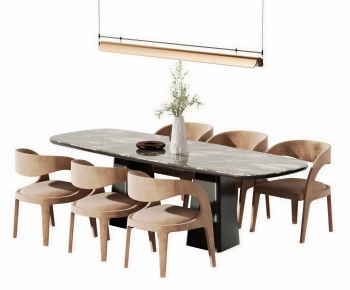 Modern Dining Table And Chairs-ID:759696014