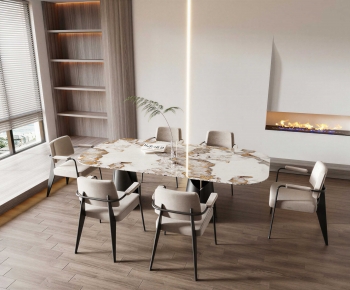Modern Dining Table And Chairs-ID:510704996