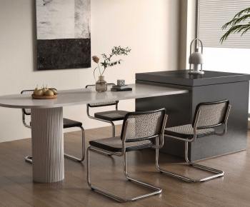 Modern Dining Table And Chairs-ID:613647947