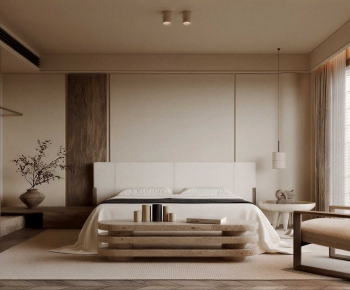 Wabi-sabi Style Bedroom-ID:820039991