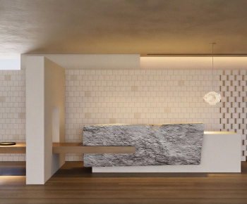 Modern Office Reception Desk-ID:416738036