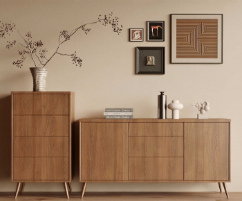 Wabi-sabi Style Entrance Cabinet-ID:284588107