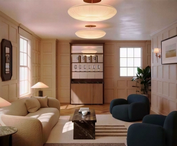 Modern A Living Room-ID:845909115