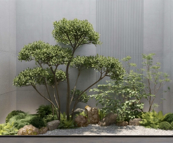 New Chinese Style Plant Landscaping-ID:672777891
