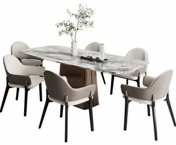 Modern Dining Table And Chairs-ID:444978005