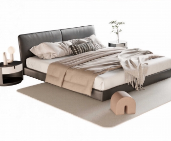 Modern Double Bed-ID:998976955