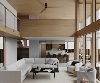 Modern A Living Room-ID:602967023