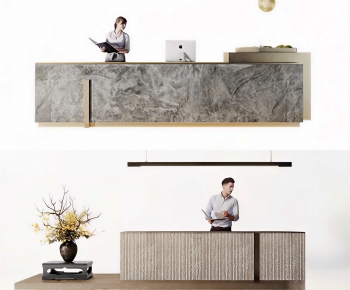 Modern Reception Desk-ID:608017923