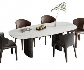Modern Dining Table And Chairs-ID:356641055