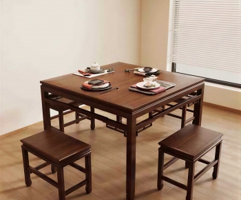 New Chinese Style Dining Table And Chairs-ID:705030056
