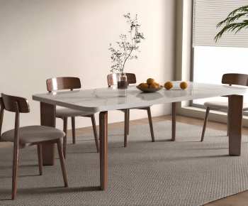 Wabi-sabi Style Dining Table And Chairs-ID:731657039