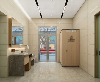 Modern Public Toilet-ID:827467925