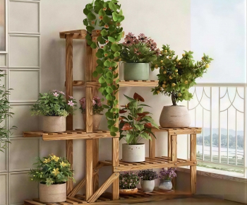 Modern Potted Green Plant-ID:382895951