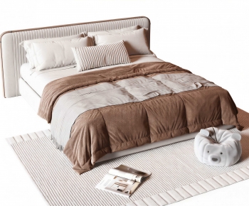 Modern Double Bed-ID:334770768