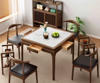 New Chinese Style Dining Table And Chairs-ID:906671058