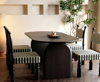 French Style Dining Table And Chairs-ID:732110028