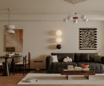 Modern A Living Room-ID:691653977