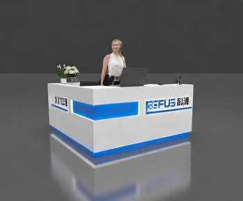 Modern Reception Desk-ID:143197066