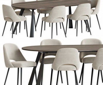 Modern Dining Table And Chairs-ID:601138113