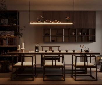 New Chinese Style Tea Tables And Chairs-ID:364821918