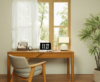 Nordic Style Computer Desk And Chair-ID:126256941