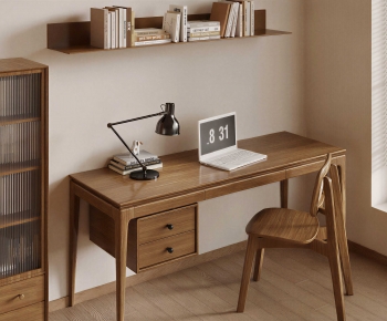 Modern Computer Desk And Chair-ID:238567115