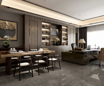 New Chinese Style Manager's Office-ID:908052924