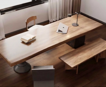 Modern Computer Desk And Chair-ID:383934025
