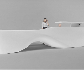 Modern Reception Desk-ID:382461078