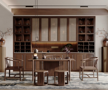 New Chinese Style Tea House-ID:128555066