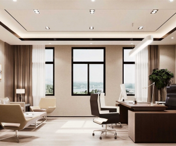 New Chinese Style Manager's Office-ID:429539748