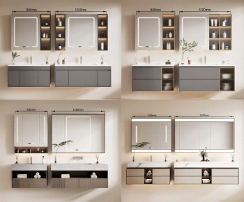 Modern Bathroom Cabinet-ID:846187112