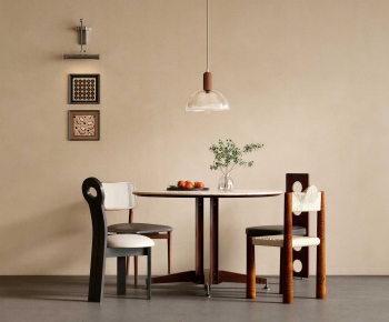 French Style Dining Table And Chairs-ID:864356042