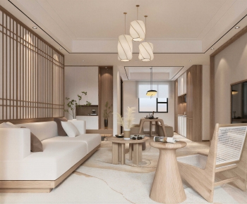 New Chinese Style A Living Room-ID:815520338