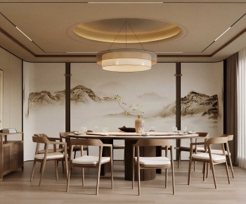New Chinese Style Dining Room-ID:232403044