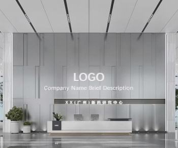 Modern Office Reception Desk-ID:978678946