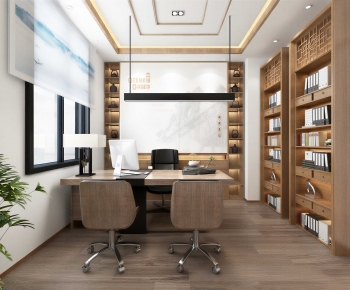 New Chinese Style Manager's Office-ID:991727117