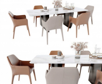 Modern Dining Table And Chairs-ID:821958075