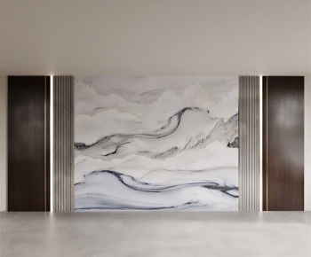 New Chinese Style TV Wall-ID:985927106