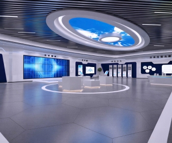 Modern Exhibition Hall-ID:471986061