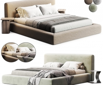 Modern Double Bed-ID:853753093