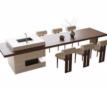 Modern Dining Table And Chairs-ID:119225986
